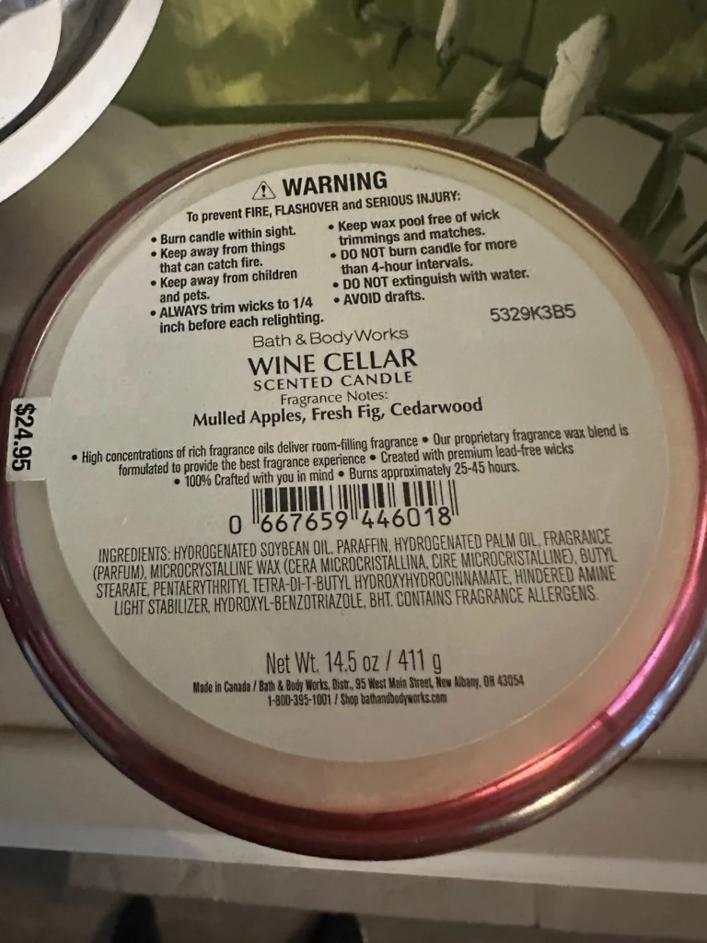 Bath & Body Works Wine Cellar 3-Wick Candle X2 - Picture 5 of 5